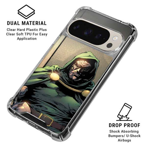 Marvel Dr. Doom Doctor Victor Von Doom Google Pixel 9/9 Pro Clear Case